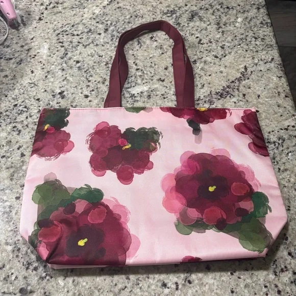 Clinique X Jonathan Cohen floral print tote bag and makeup bag New Without tags - Picture 7 of 10